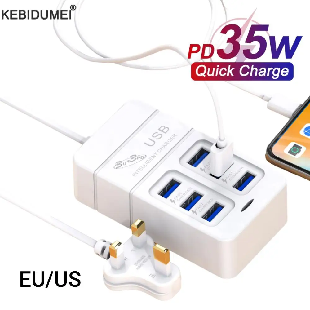 6 In 1 Usb Charger …