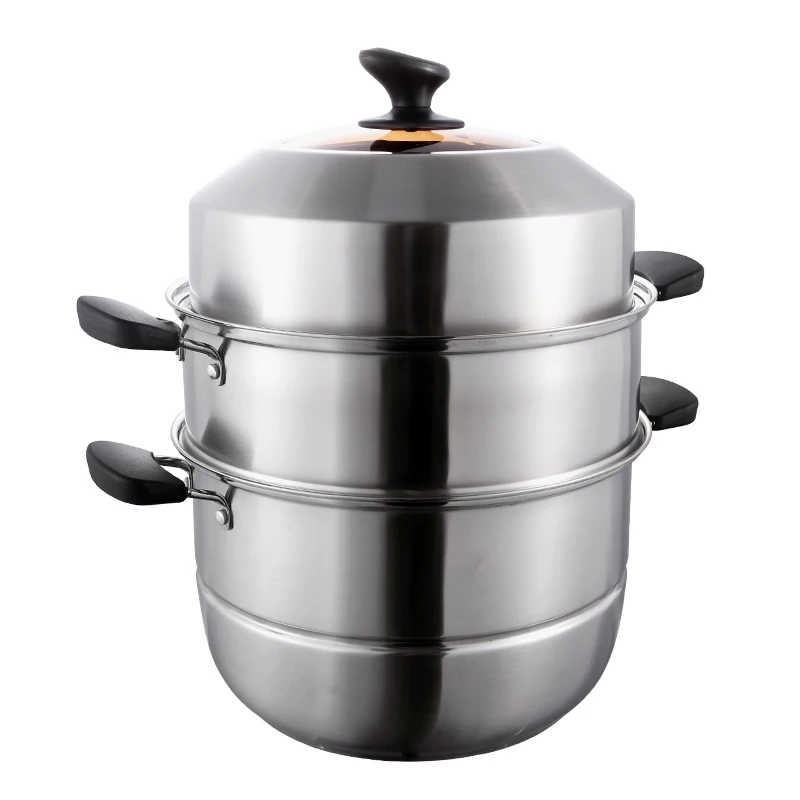 

Restaurant Steamer Pot Stainless Steel Steaming Pot for Kitchen Cooking Tool