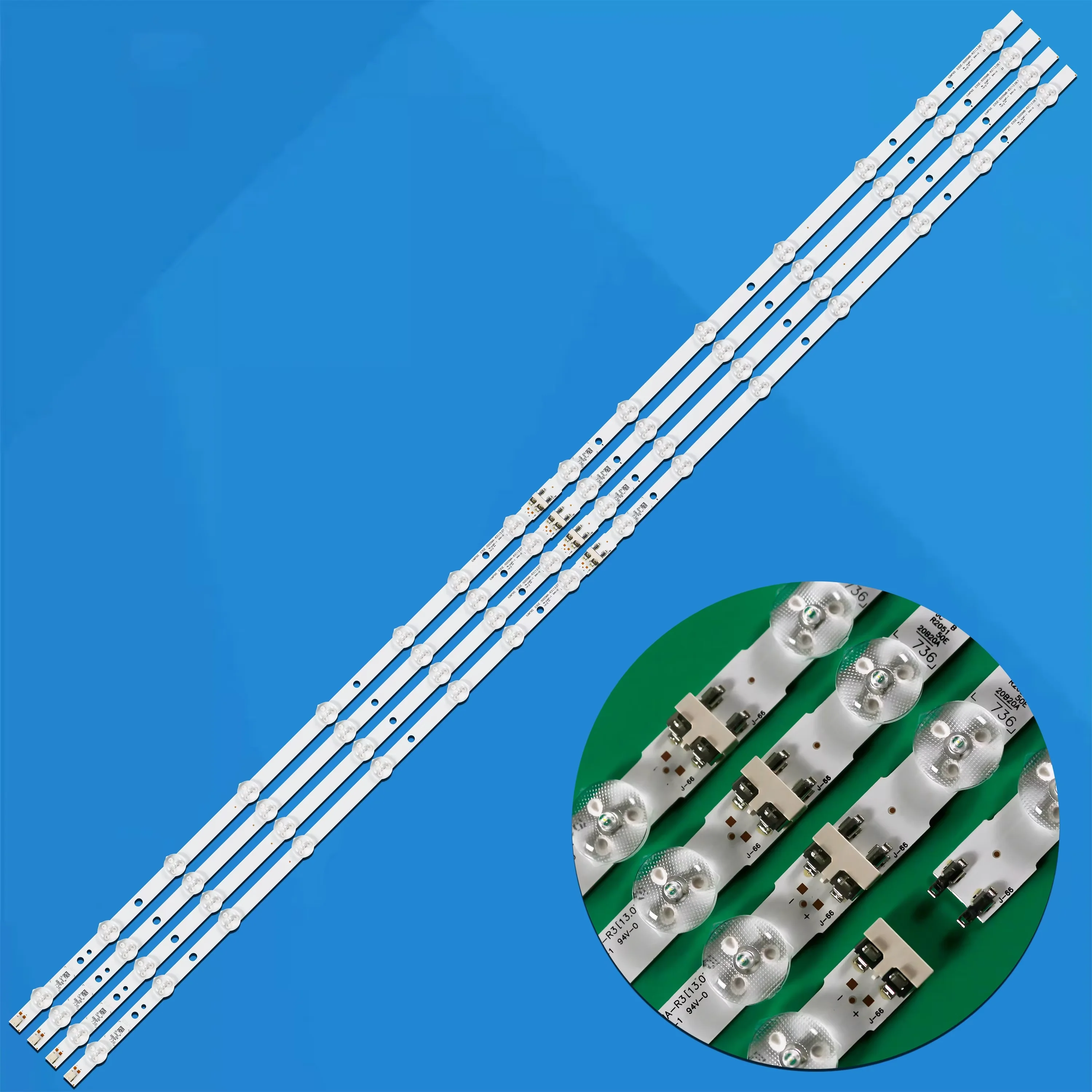 

Комплект из 8 светодиодных планок для телевизоров UN50EH5300, UN50H5030, UN50J6200, UN50EH5000, UN50H6201, UN50H5000, UN50H5203, UN50H6201AF, UN50H6203, UN50H5303, UE50J, UE50H