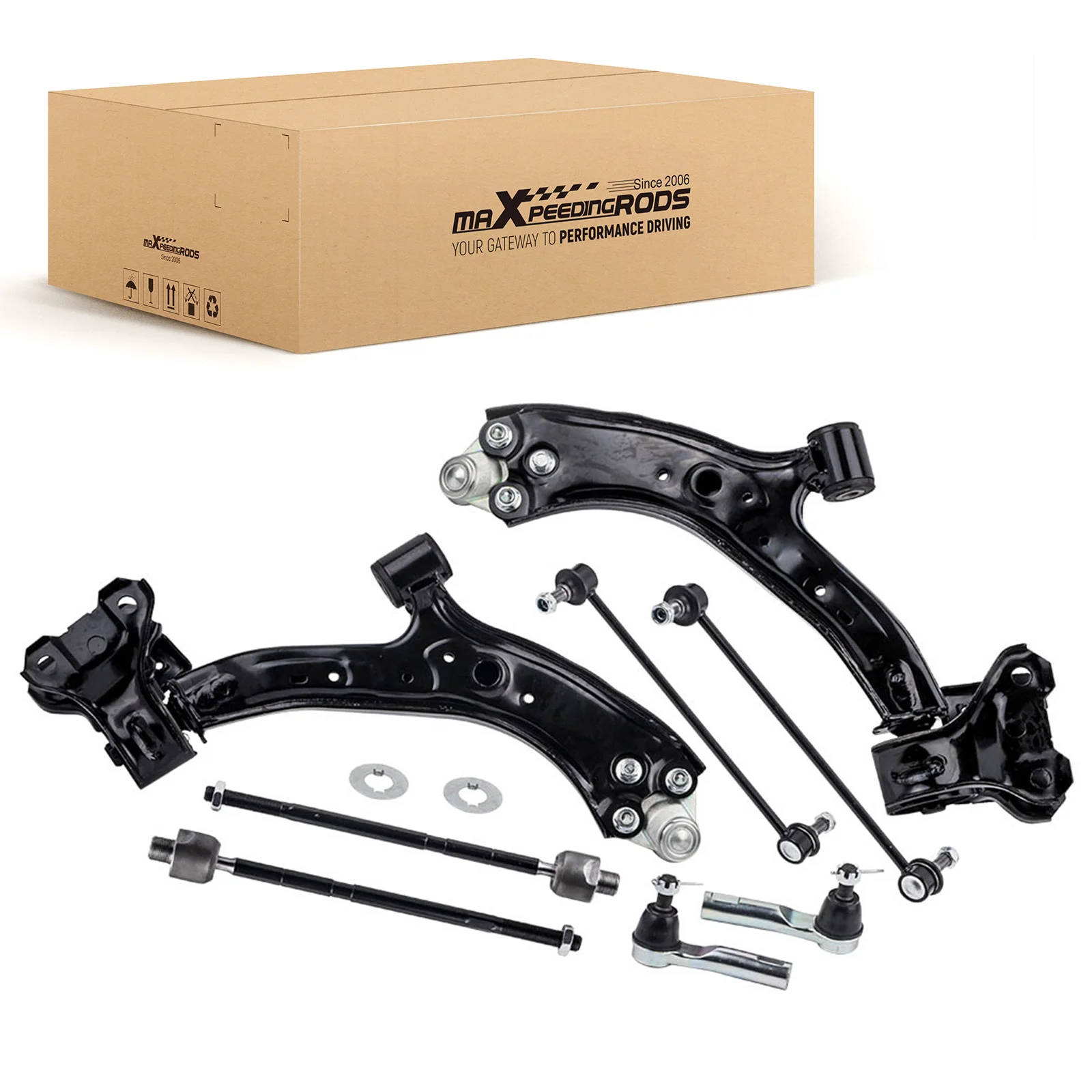 MaXpeedingrods Front Lower Control Arm Ball Joint Sway Bar Tie Rod for 2007-2011 Honda CR-V CRV