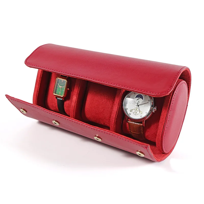 Modische Leder-Uhrenbox mit 1/2/3 Fächern, Tragbare Aufbewahrung für Rolexlitbreas Santos Omg Mechanische Quarz-Uhren, Staubdichte Box – Detail 28