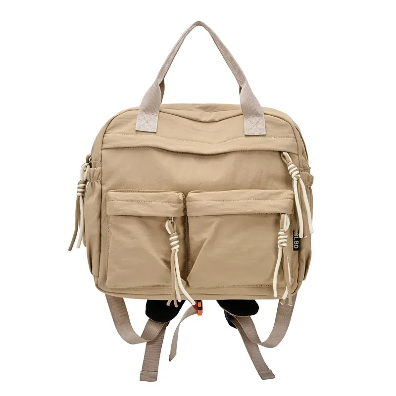 Versatile Handheld Rucksack Multi‑Pocket Backpack Daypack Suitable for School Daily Commuting Shopping Short Trip Outdoor Use
