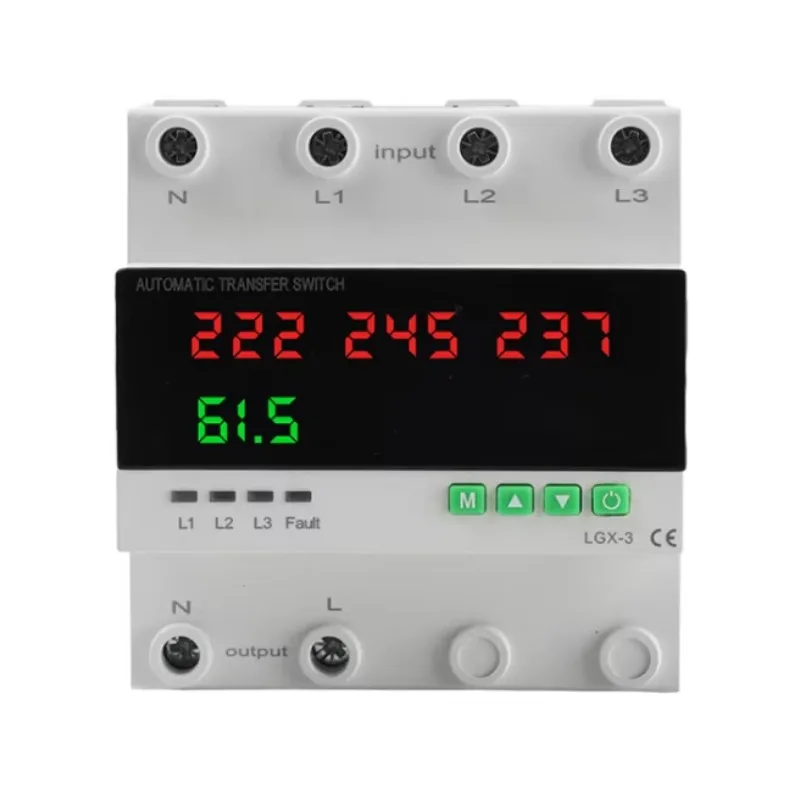 Direct Factory Three Source 4P 63a 100a Single Phase 220Vac ATS Automatic Transfer Switch