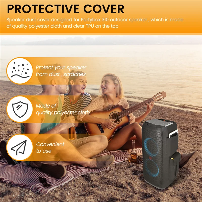 Dust Protection Case For JBL Partybox 310 Speaker Carrying Cover Large Capacity Storage Bag Travel Protect Carrying Case