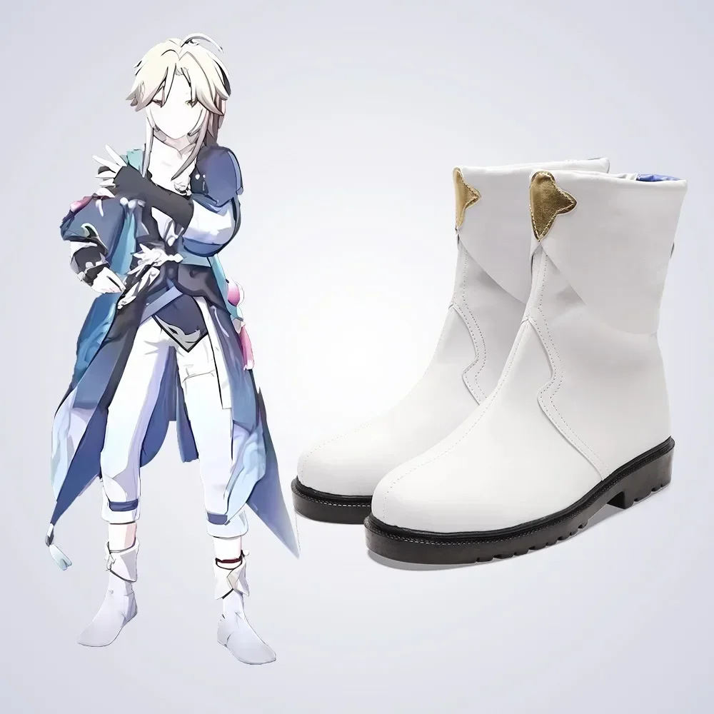 New Game Honkai Impact 3 Star Rail Yanqing Cosplay Shoes White Boots Halloween Aksesori Dibuat Sesuai Pesanan