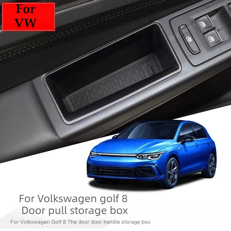 

For Volkswagen Golf 8 2021-2026 Door Handle Storage Box Armrest Box Layered Storage Storage Box Modification Parts Accessories