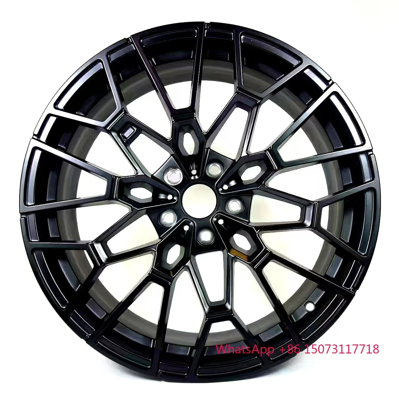 

Aluminum 19-Inch Deep Dish Car Alloy Wheels with Satin Black Spokes 5x112 PCD & 120mm for F30 E36 E92 120mm 5x112 PCD