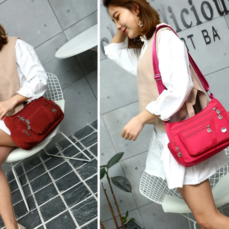 Convenient and Practical Crossbody Bags Nylon Shoulder Bag for Women and Moms 066F