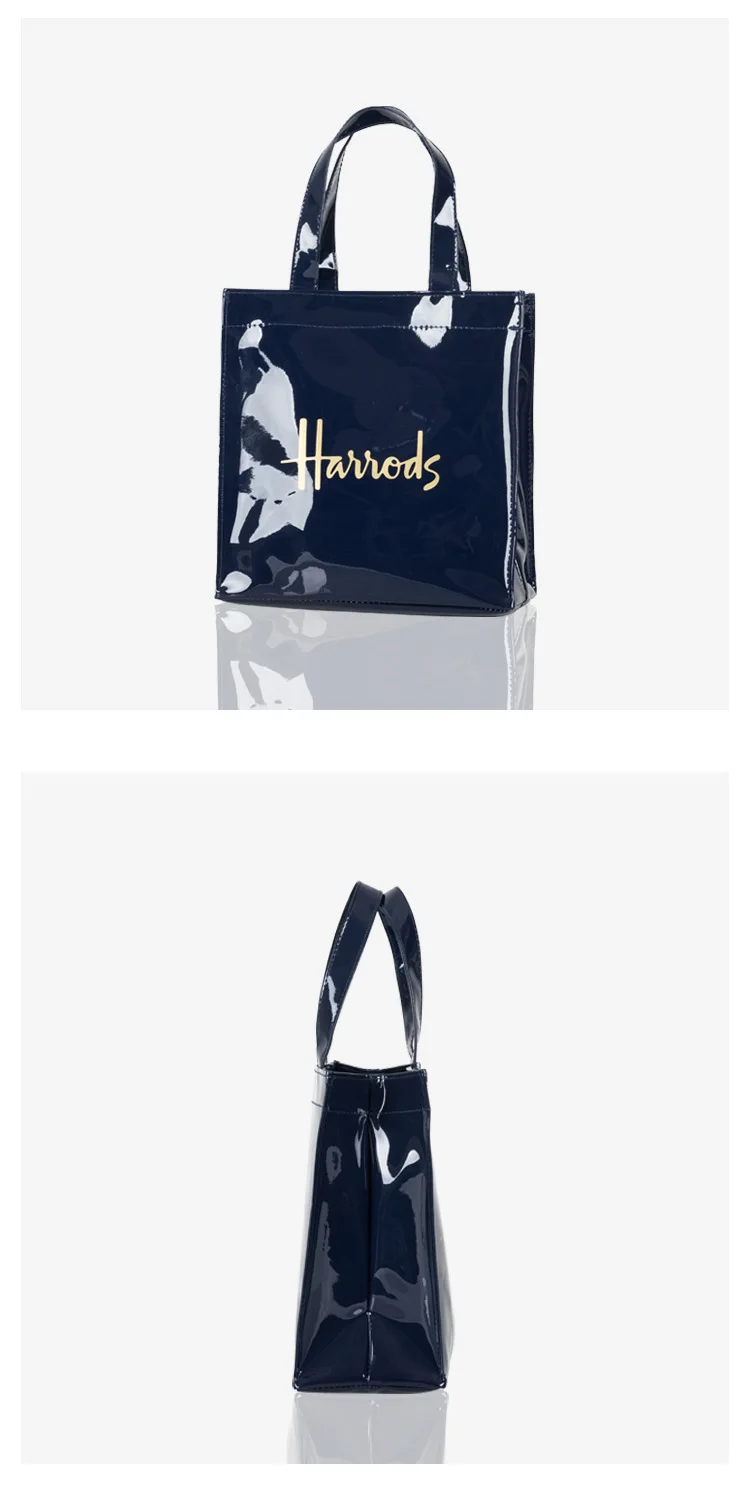 Minimalistische Wasserdichte PVC-Handtasche für Damen, Tragbare Einkaufs- und Aufbewahrungstasche – Detail 8