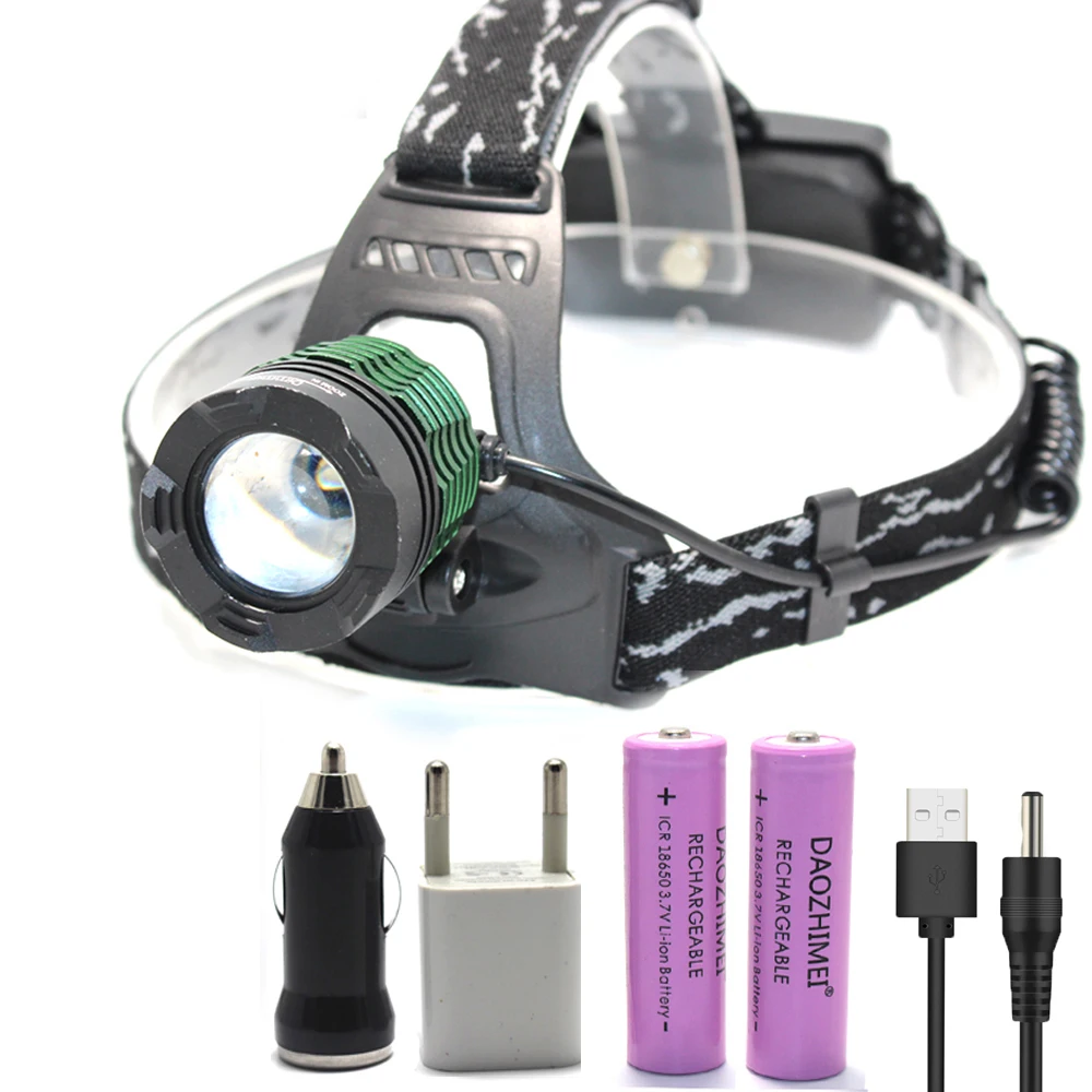 

5000 Lumen T6 LED Headlamp 3 Modes Hunting lantern Outdoor ZOOM High Power LED Head Lamp 18650 Camp Headlight lantern