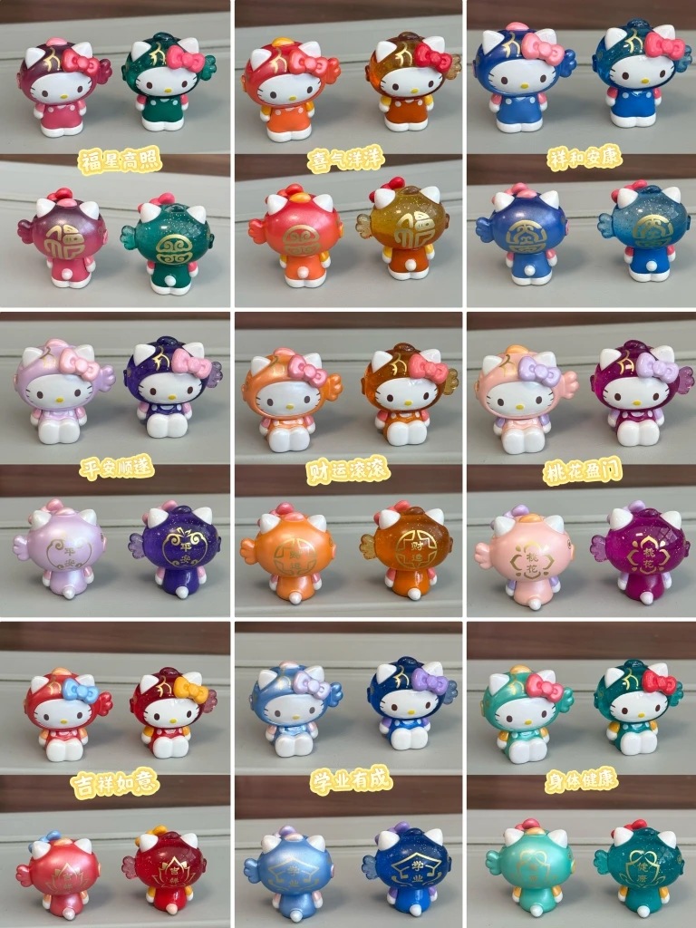 

Sanrio Hello Kitty Lucky Koi Encounter слепая сумка подарки игрушечная модель аниме фигурки коллекционные украшения