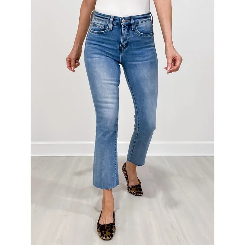 

Slim Fit Bootcut Jeans H 43295 Tummy Control Cross-Border Denim Pants Women's Fashion Spring 2026 Detail Information Available