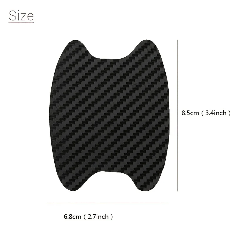 Car door sticker 4-piece set, scratch-proof cover, automatic door handle protective film, external accessories