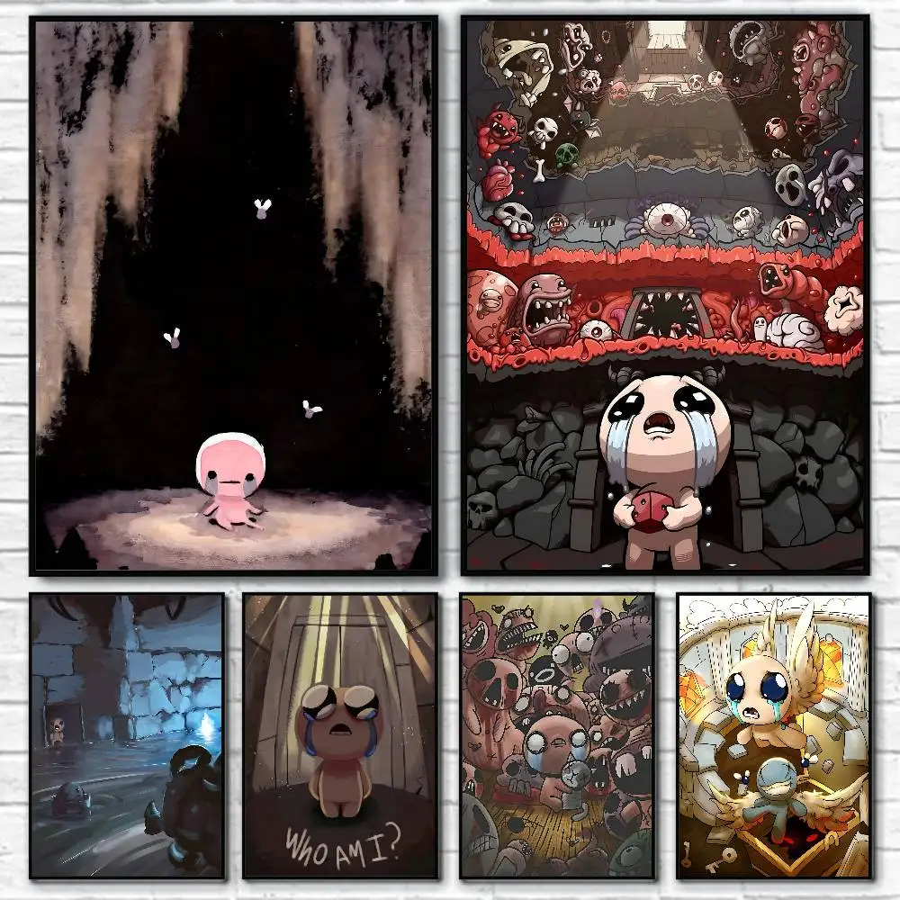 Classic Games The B-Binding of Isaac Manga Posters Fancy Wall Sticker for Living Room Bar Decoration Wall Decor