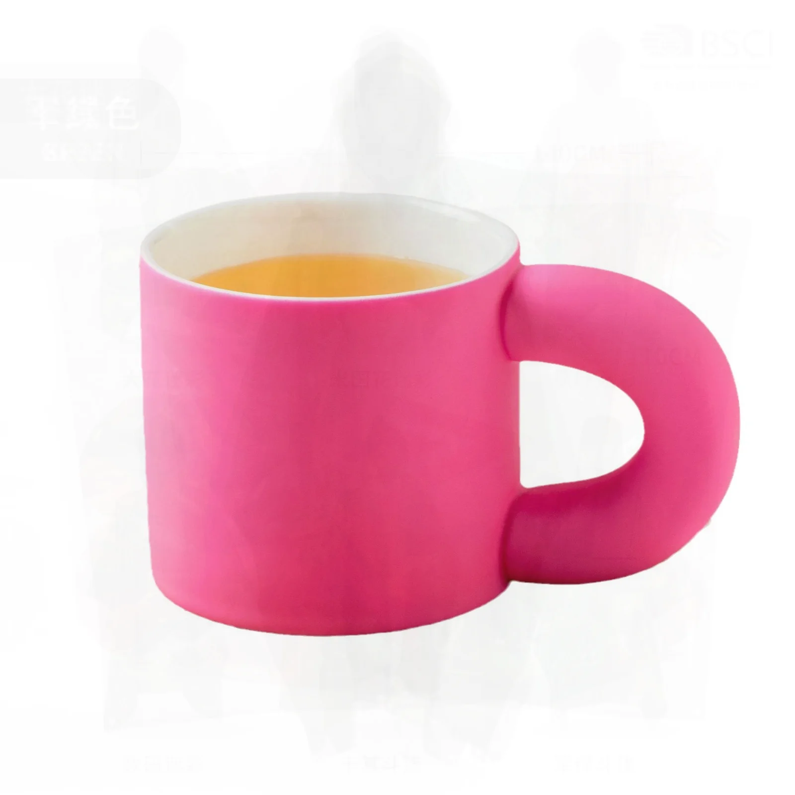 

Ceramic Mug Little Red Riding Book Theme 300ml Capacity Brilliant Magenta/Klein Blue Color Instagram Style Universal Mug for