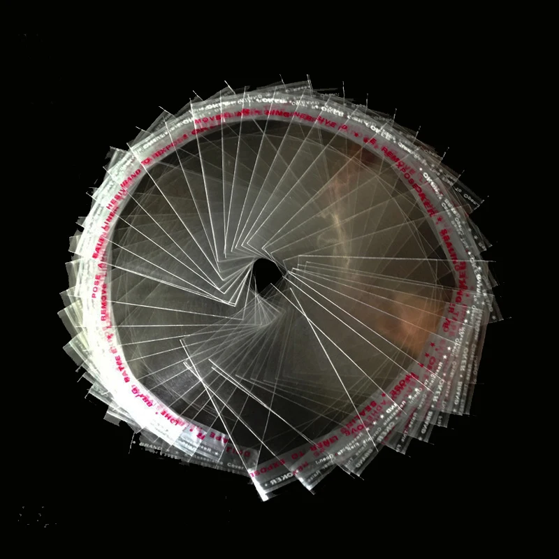 100PCS a lot OPP Dust proof protective bag for sony for sega game CD self-adhesive protective bag dust cover