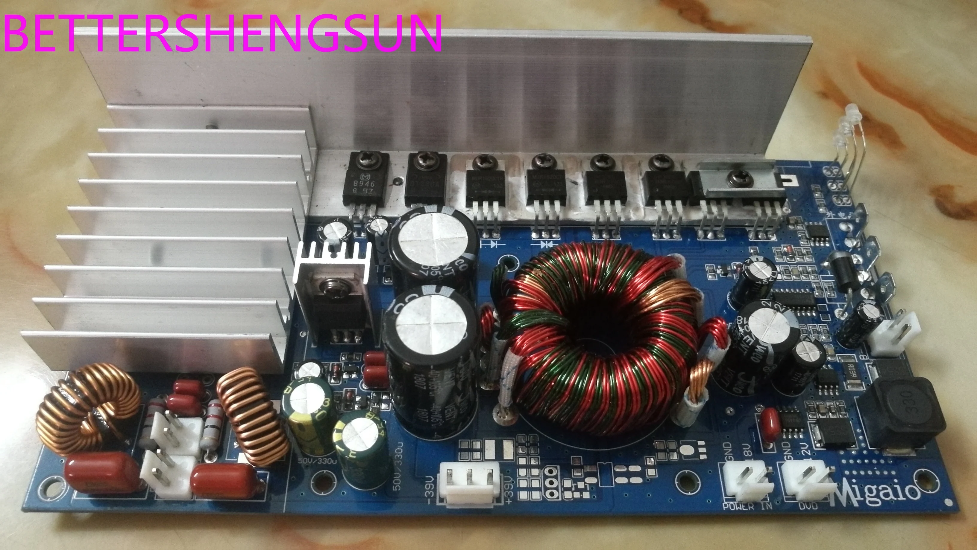 

TDA8954 power amplifier with DC12V boost to positive and negative power, singing and singing speaker power amplifier board