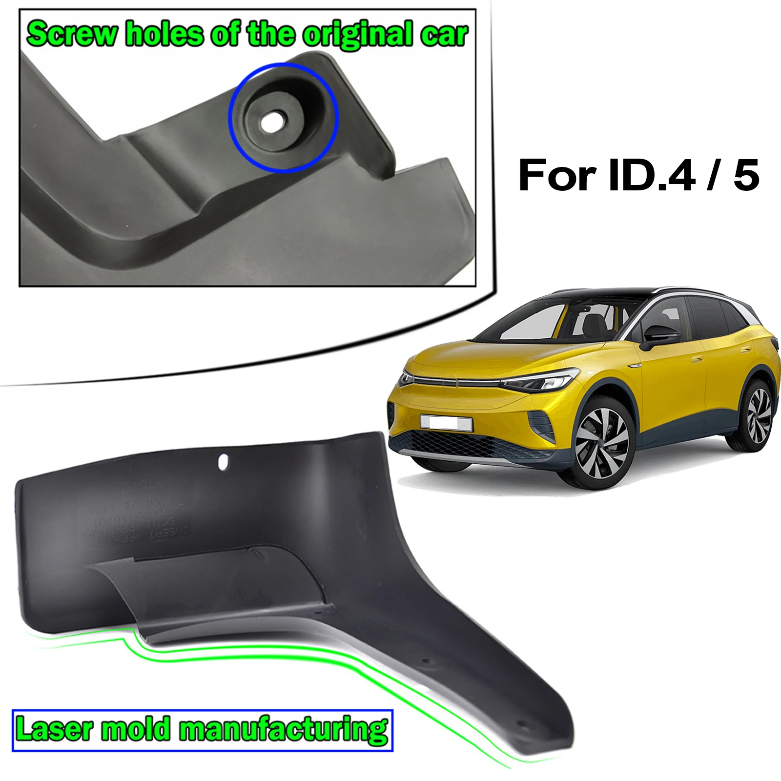 Mud Flaps For Volkswagen ID.4 ID.5 VW ID4 ID 4 ID5 ID 5 EV Splash Guards Fender MudFlaps Front Rear Mudguards Car Accessories