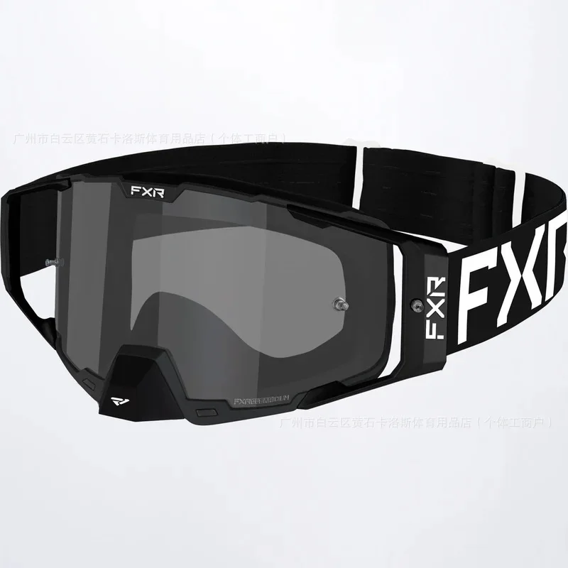 New FXR Windshield Motorcycle Helmet Off road Goggles Mountain Bike Speed Descent Skiing Double layer Anti fog Glasses