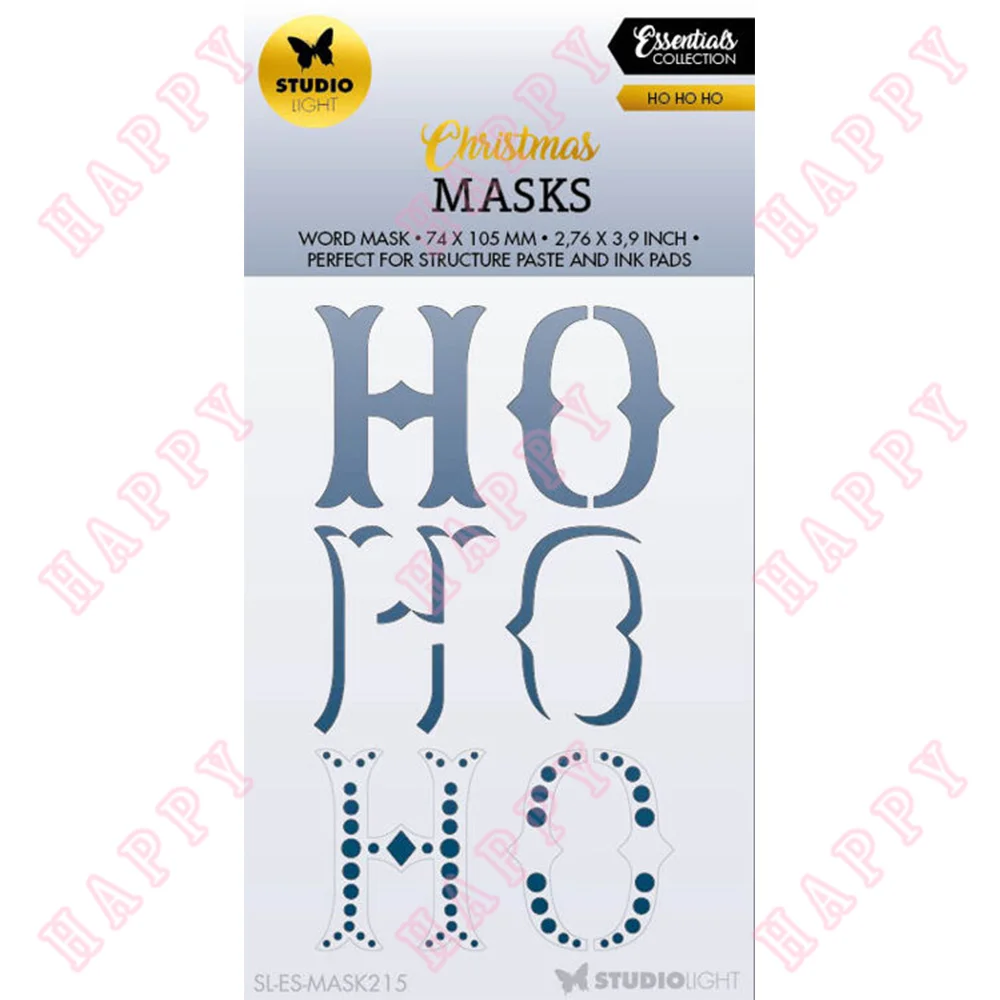 

New HOHOHO Christmas Plastic Stencils Decoration For DIY Scrapbooking Diary Album Greet Card Embossing Handcraft Paper Template