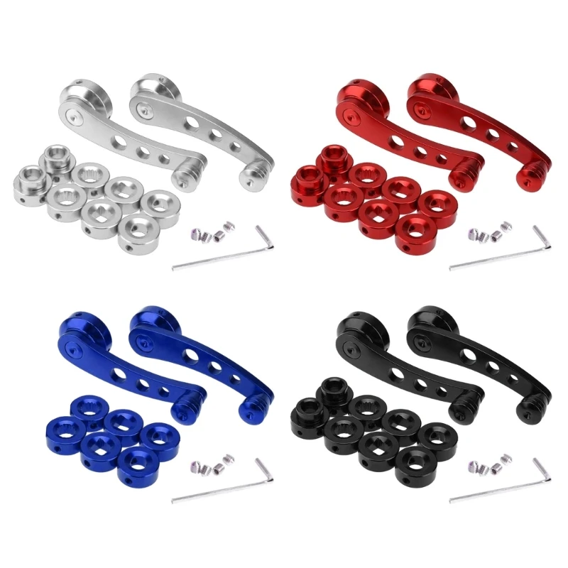 

28GB Car Window Crank Handle Winder Billet Wagon-Door Window Winder Crank Riser 2pcs