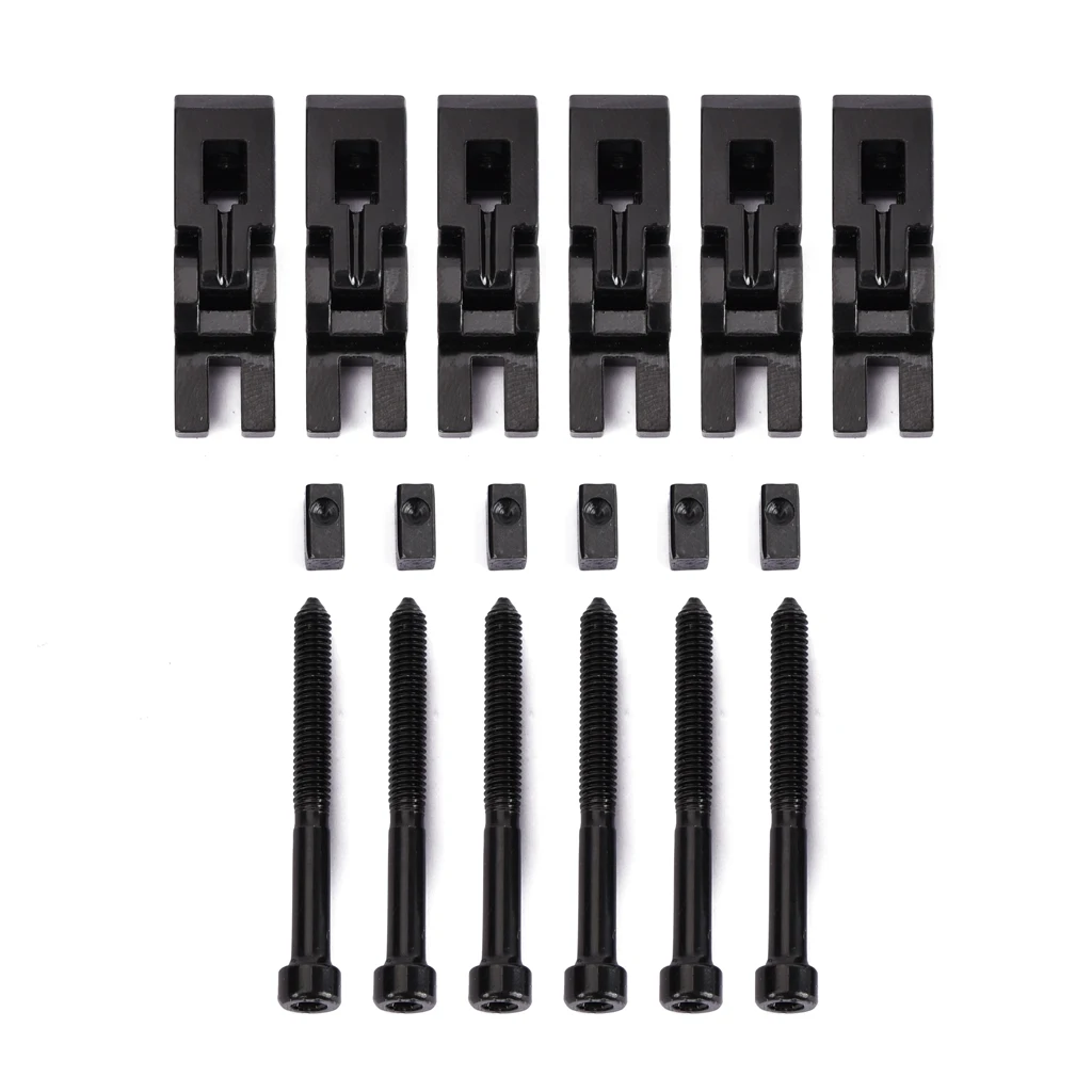 6-String Saddles for Floyd Rose Guitar Bridge with String Lock Screws Guitar Accessories for Acoustic Guitar