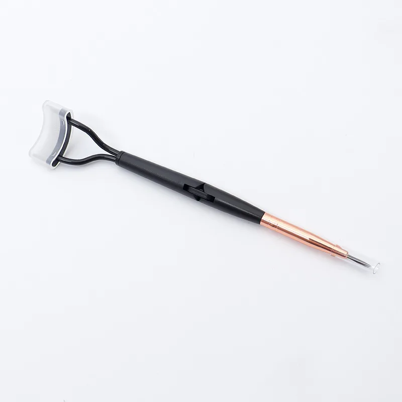 Bigoudi à Double tête en métal pliable, séparateur de cils, maquillage de beauté, brosse à cils, Mascara, outil cosmétique