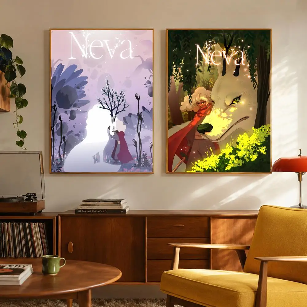 Melancholic N-Neva Poster Digital Solvent Print Waterproof PP Fade-Resistant Wall Art Room Decor Gift