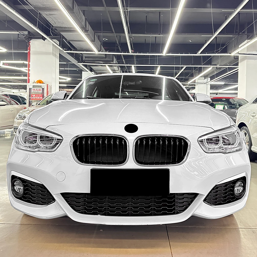 BMW 1 시리즈 F20 F21 M 스포츠 2015-2019 자동차 앞 범퍼 립 스플리터 스포일러 카나드 에어 나이프 장식 커버 트림 썸네일 3
