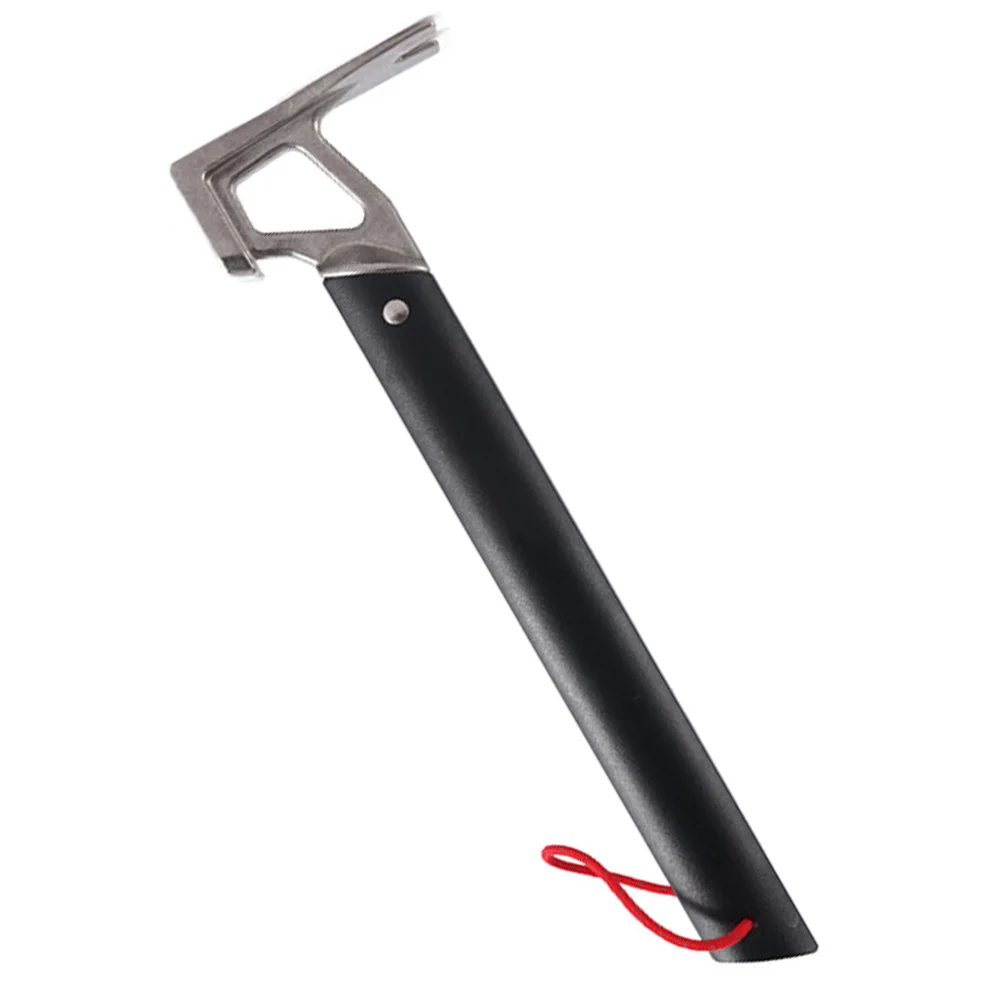 

Aluminum Alloy Handle Steel Hammer Portable Camping Tent Peg Puller Multi-Function Outdoor Stake Removal Tool Hammer