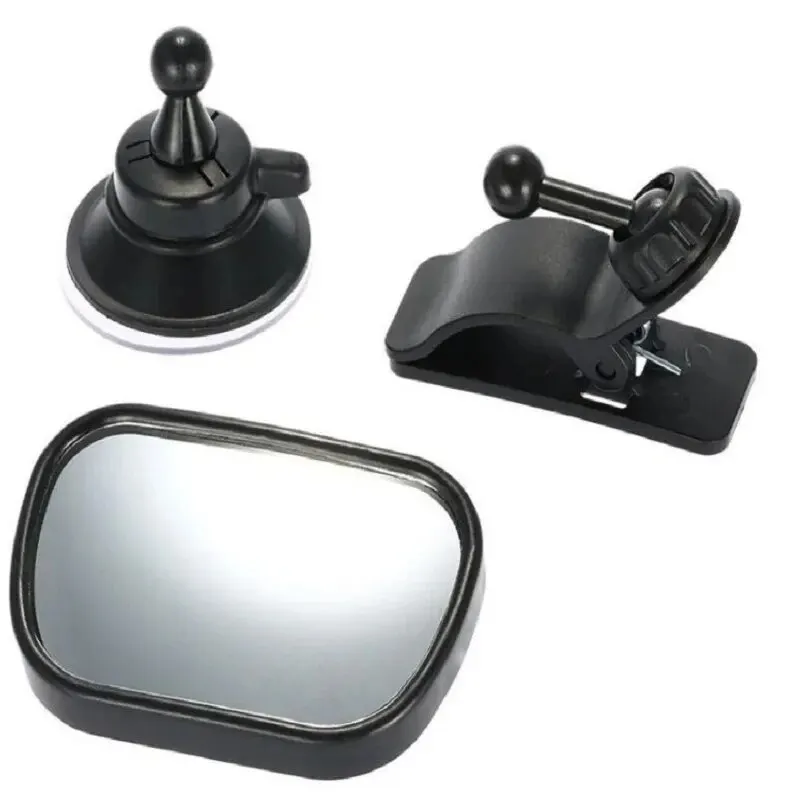 2 in 1 Car Mini Safety View Back Seat Mirror Baby Car Mirror Children Facing Rear Ward Infant Care Square Safety Kids Monitor