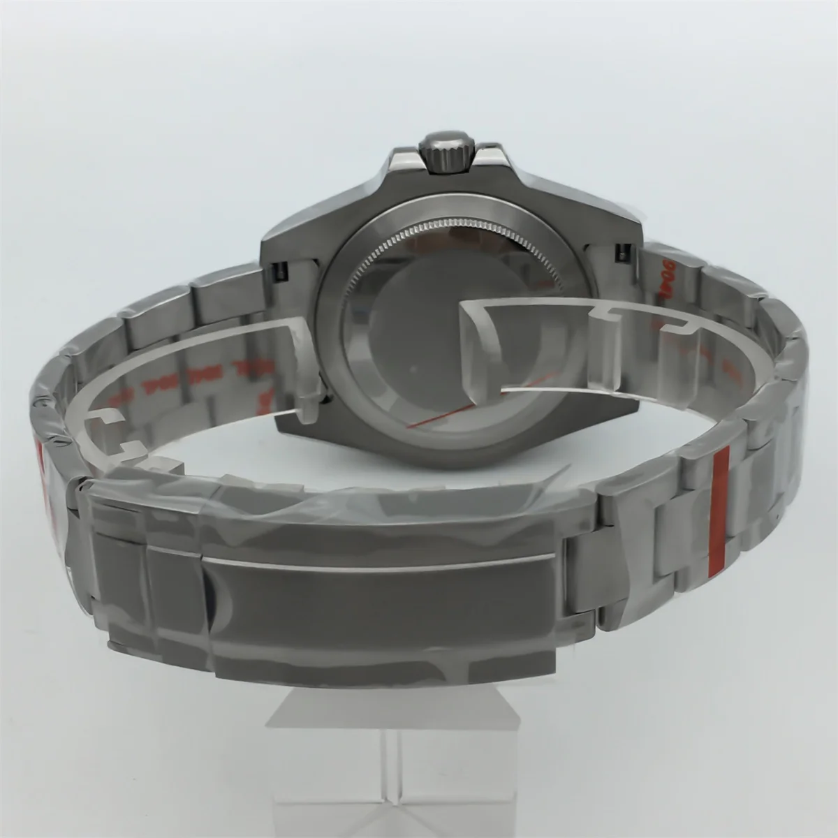 BLIGER 40mm NH34 GMT reloj para hombre blanco negro esfera naranja GMT mano verde luminoso cristal de zafiro correa de acero inoxidable ventana de fecha