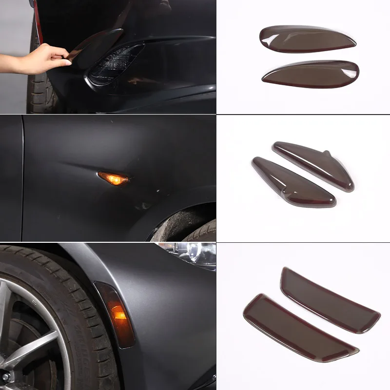 

For Mazda MX-5 MX5 2016-2023 ABS Black Car Rear Fog Light Turn Indicator Light Cover Car Exterior Accessories