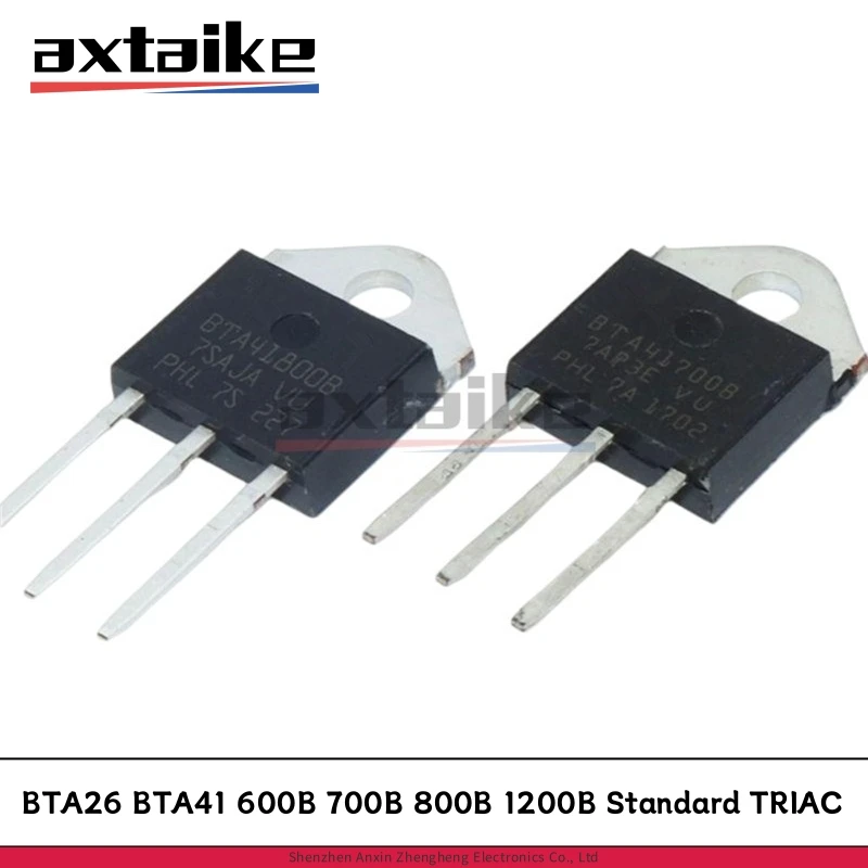 5PCS BTA26 BTA41 600B 700B 800B 1200BRG TO-3P 25A 40A 600 700V 800V 1200V Standard TRIACs Transistors
