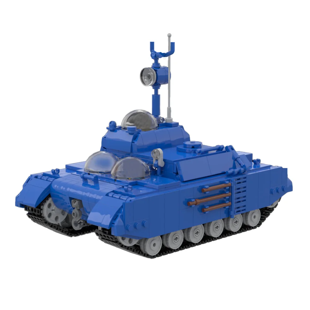 Gobricks MOC Moon TankS Building Blocks Blue Armored Vehicle Exploring The Moon Bricks Moon Rocket  Assembled Toy Children Gift