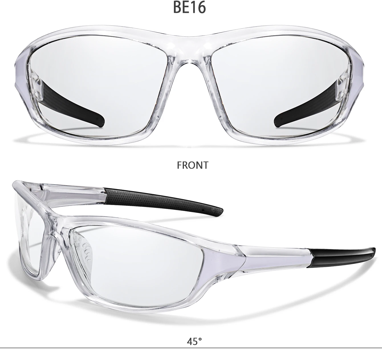 3 Pairs Photochrome Sonnenbrille Radfahren Brillen Männer Frauen MTB Bike Laufen Angeln Gläser Komfortable Marke Fahrrad Brille – Detail 9