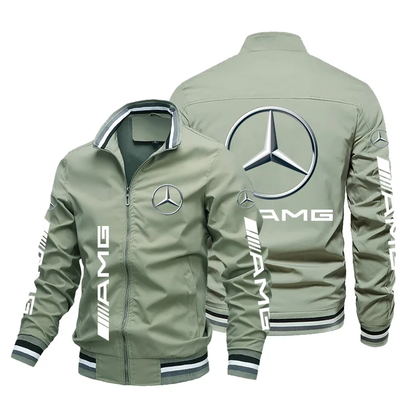 For Mercedes-Benz Motorcycle Jacket Trendy Casual Windbreaker Outdoor Biker Top Racing Team Custom Jacket Coats Sportswear S-5XL