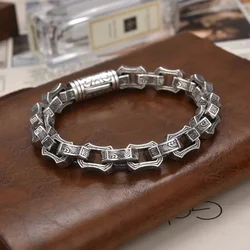 QN New European and American Vintage Carved Fashion Bracelet Dominant Personality Punk Wrist Jewelry Accessories