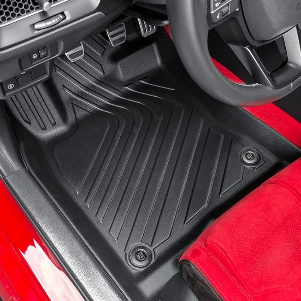 Kofferraummatte für Honda Civic TYPE R 2023 2024 2025 2026 TPE Bodenmatten Kofferraumauskleidung Allwetter-Kofferraummatte Bodenauskleidung Rückenlehnenmatten – Detail 2