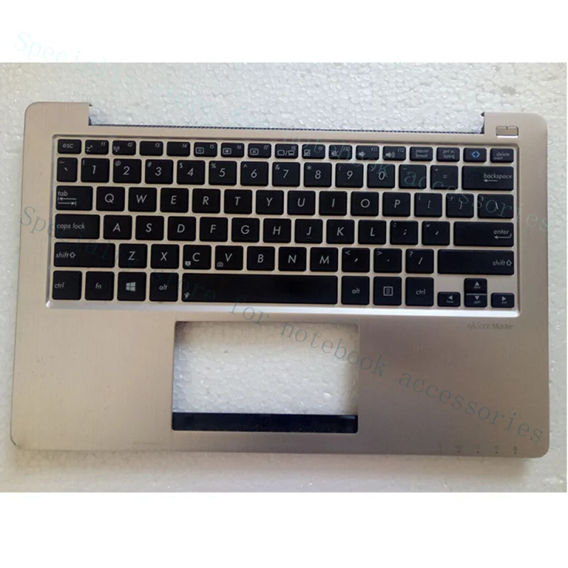 A+  FOR ASUS X202E S200E S200 X201 X201E Laptop keyboard with palm rest speaker