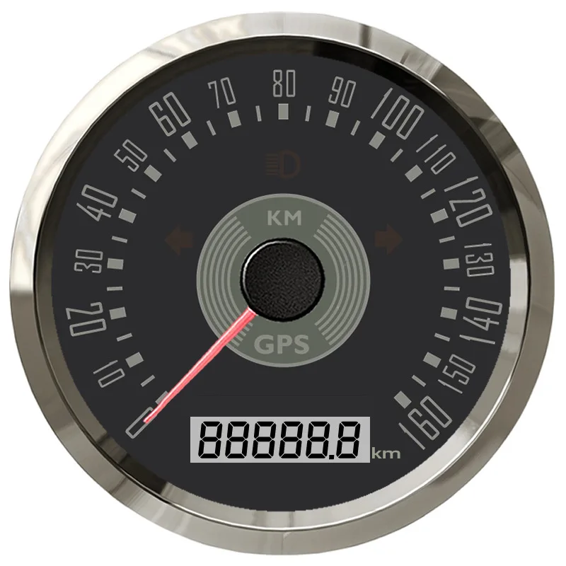 85mm Retro Adjustable Odometer Code Pointer GPS Speedometer 160 200KM 150 160MPH