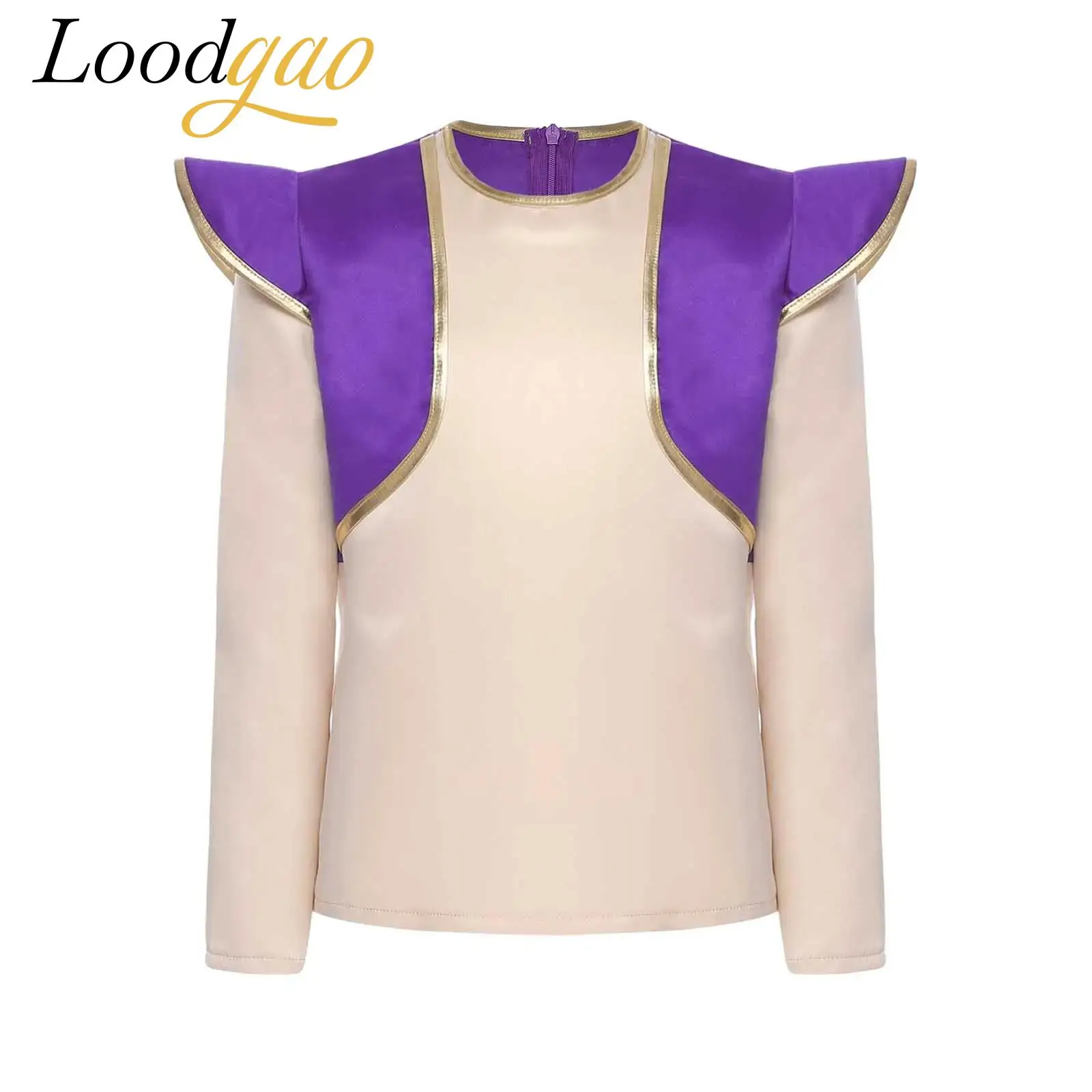 

Костюм эльфа для косплея на Хэллоуин для мальчиков, топ, карнавальная одежда для макияжа арабского принца, рубашка с длинными рукавами, топы для праздничной одежды