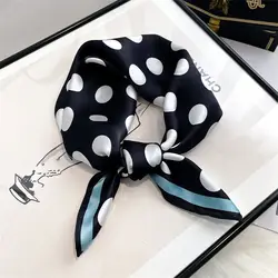 2024 Fashion 100% Real Silk dot Scarf Women Shawls Wraps for Ladies Neckerchief Foulard Scarves Pashmina Female Hijab Bandana