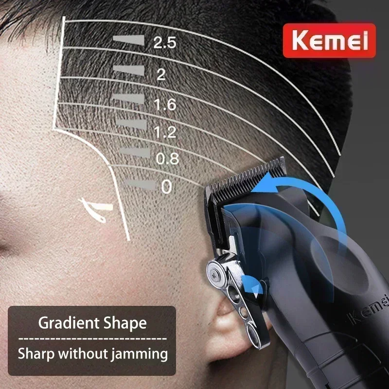 Kemei Hair Clipper Kit KM-2296 KM-2299 KM-1102 Men's Electric Hair Trimmer Machine Professional Hair Cutting Machine for Men