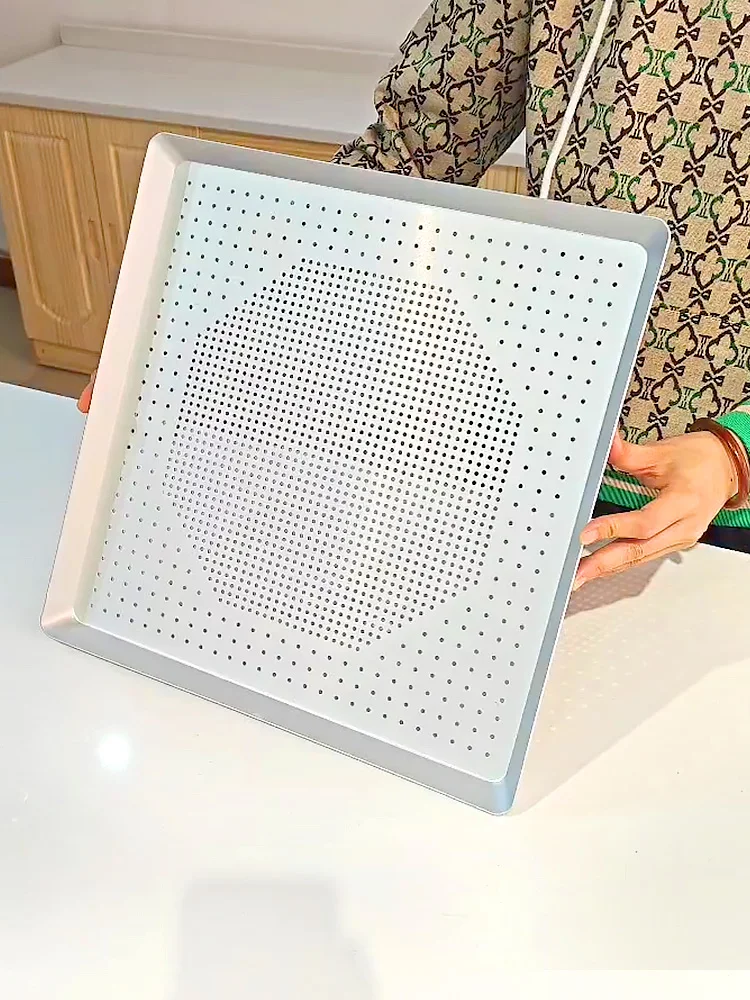 Bandeja de Hornear Cuadrada Antiadherente Comercial para Pan, Tartas de Huevo, Galletas, Bizcochos, Alitas de Pollo, Bandeja ...