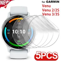 Hydrogel Film For Garmin Venu 3 3s 2 2s Protective Film Soft TPU Anti-scratch Screen Protector For Garmin Venu2 Venu3 Not Glass