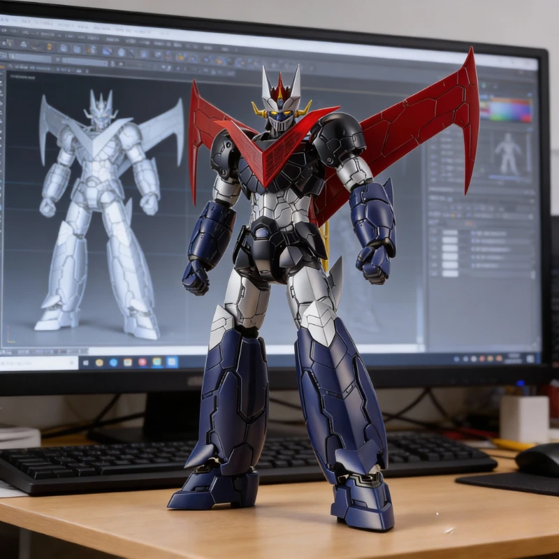 Bandai Original Mazinger Z modelo Kit HG 1/144 gran Mazinger figura de acción Anime Robot coleccionable juguete