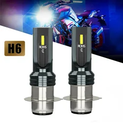 2pcs Universal 6000K White LED Headlights Bulbs Kit H6 H6M for Yamaha Banshee 350 1987-2006 Exterior Parts Car Accessories