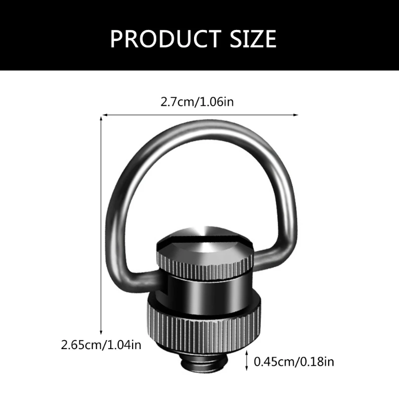 Chất lượng 1/4Inch D Nhẫn Vít Bản lề Giá đỡ Thiết bị Chụp ảnh Vít