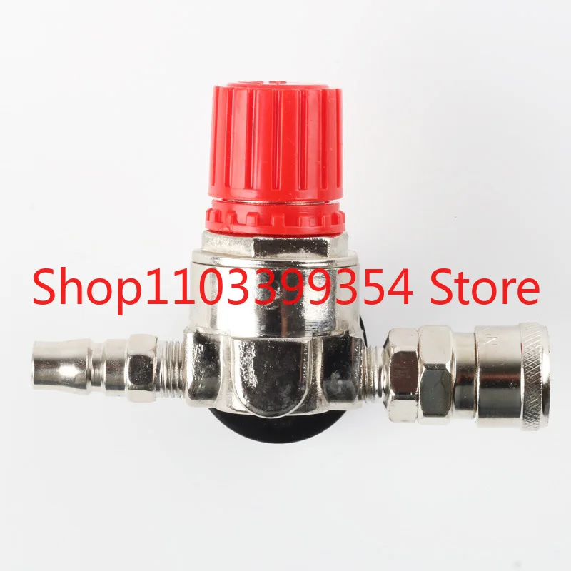 Air Compressor Pressure Regulating Valve Switch With Quick Connector Pressure Gauge 140PSI Three Hole Air Pump Accessories